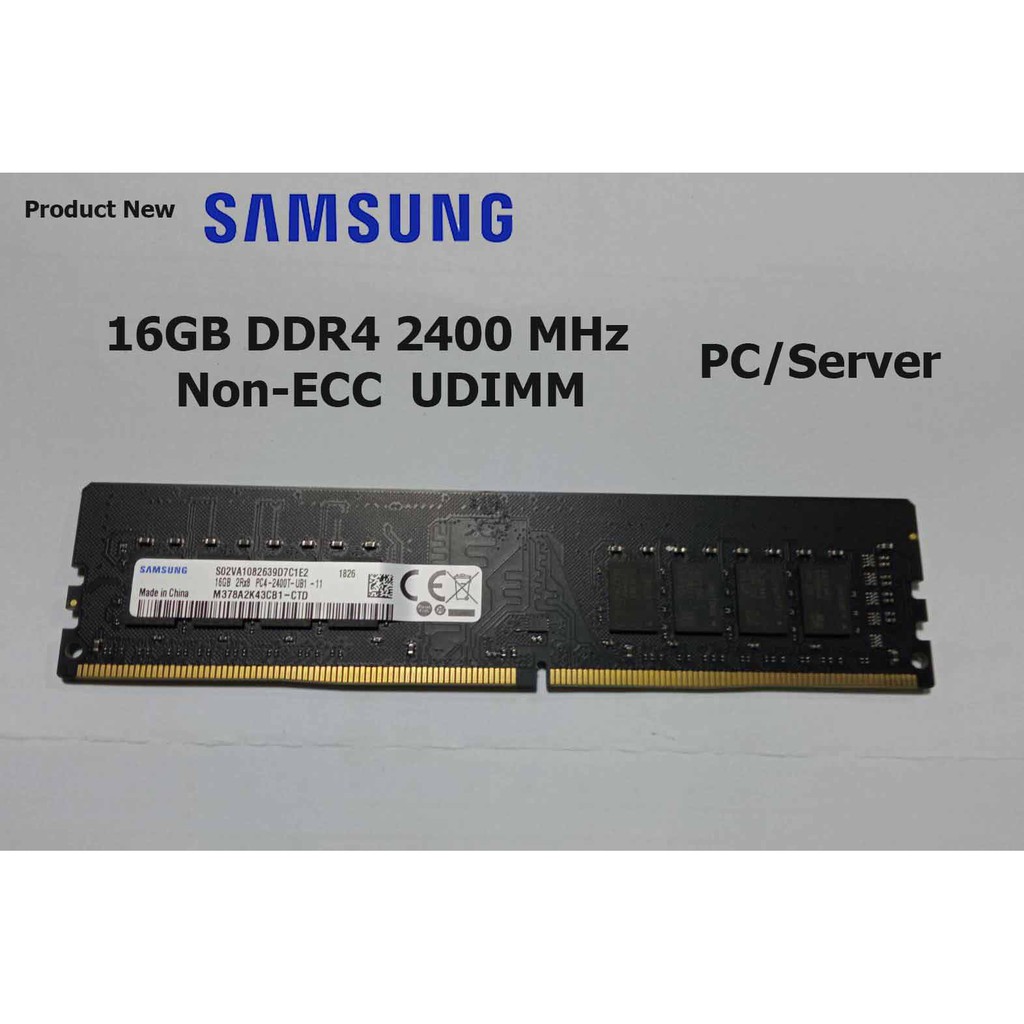 RAM Samsung 16GB DDR4 2Rx8 PC4-2400T-UB1 2666 Mbps Non-ECC UDIMM M378A2K43CB1-CTD PC Desktop & Server Precision 7530